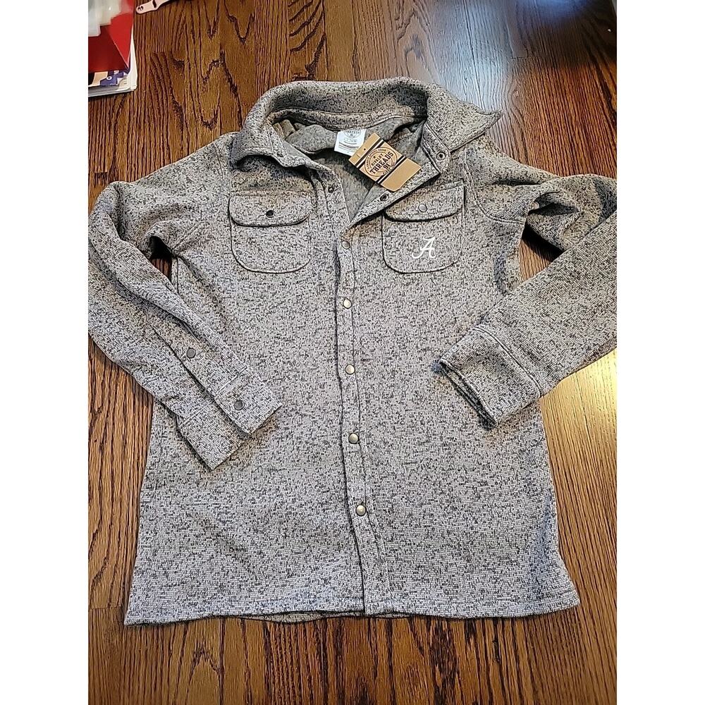 Alabama Crimson Tide Sweatshirt Size Mens Small NCAA College Button Up